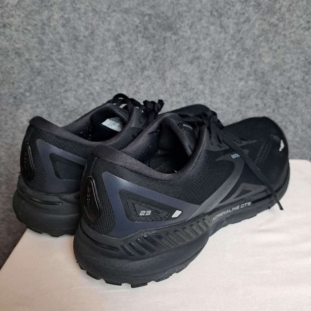 Brooks Adrenaline GTS 23 Running Shoes Men 14D Black Athleisure Walking Sneakers - Picture 4 of 11